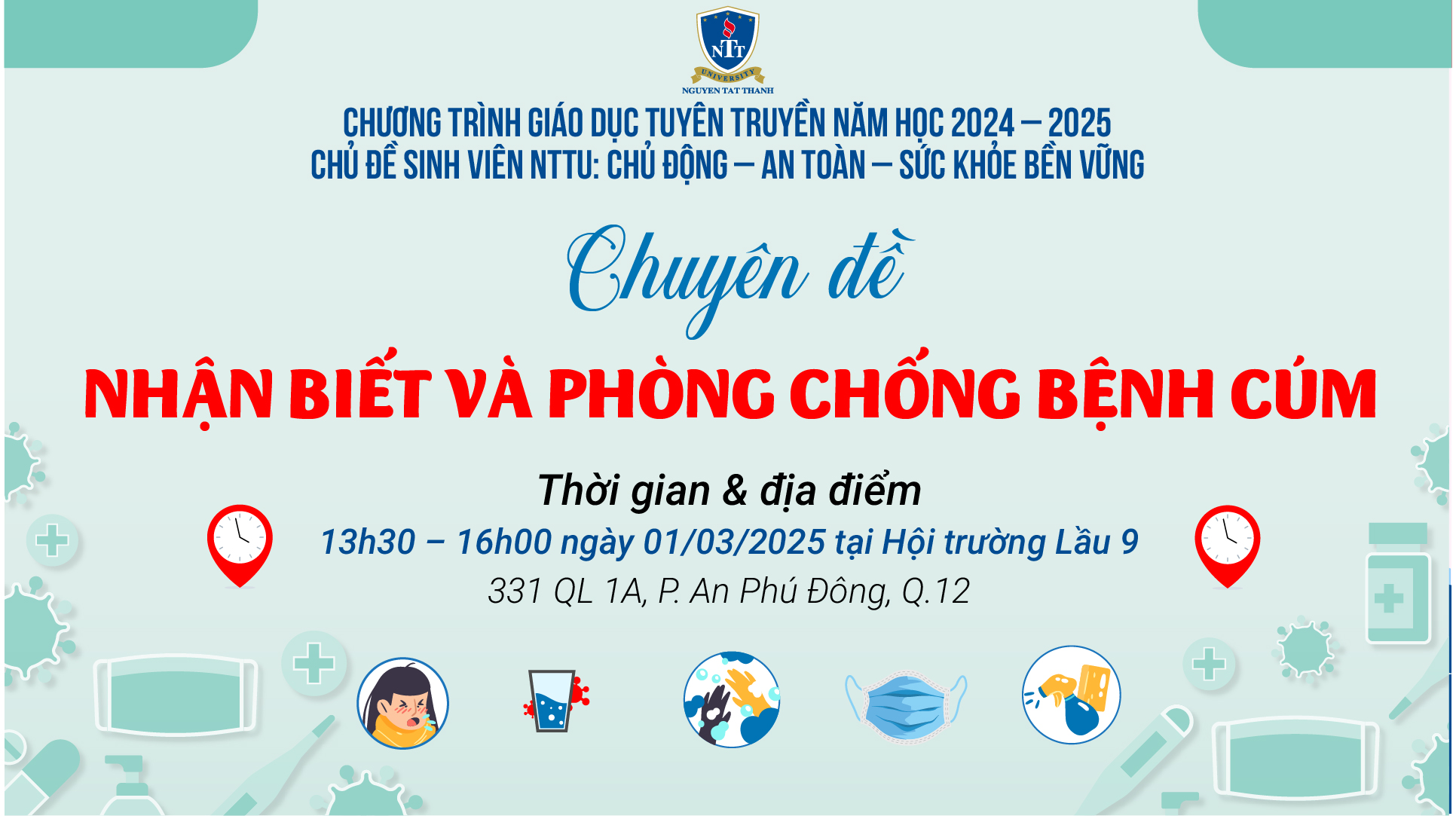 Hội thảo chuyên đề NTTU - Nhận biết và phòng chống bệnh cúm