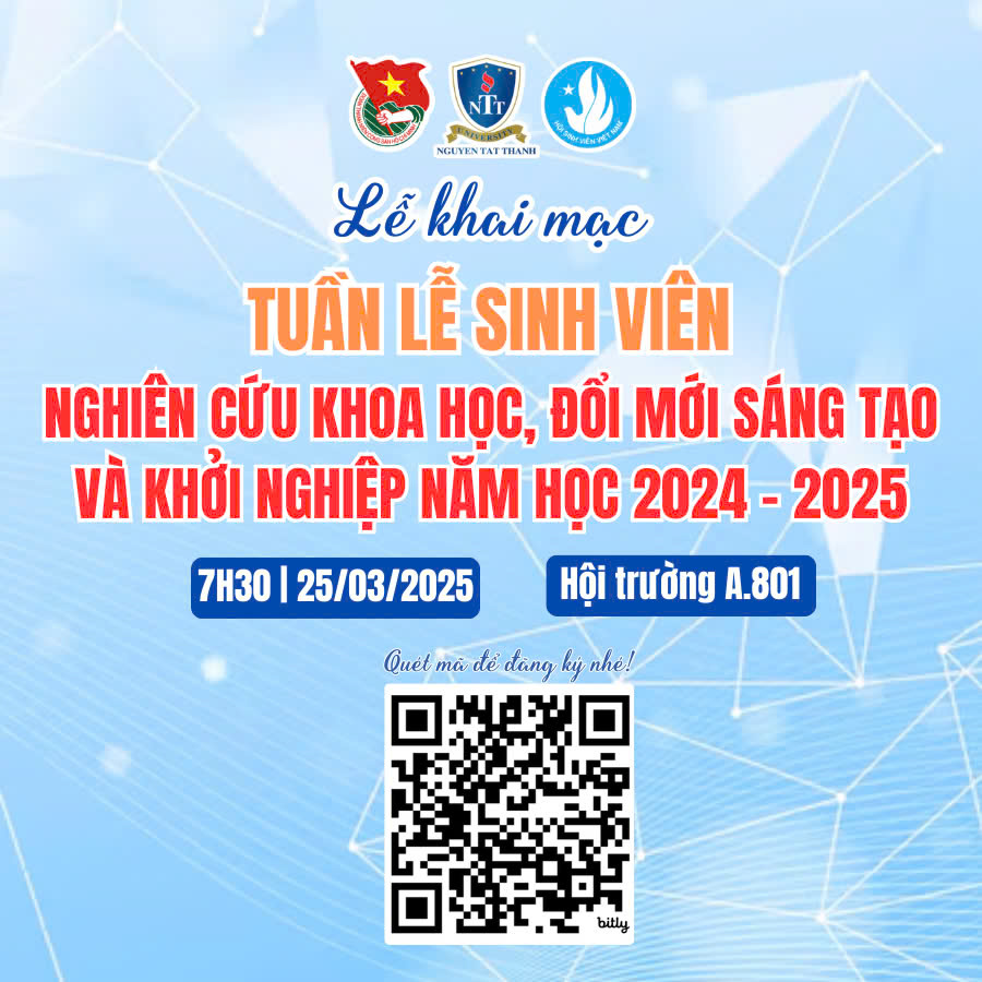 TUẦN LỄ SINH VIÊN VỚI NGHIÊN CỨU KHOA HỌC, ĐỔI MỚI SÁNG TẠO VÀ KHỞI NGHIỆP 2025