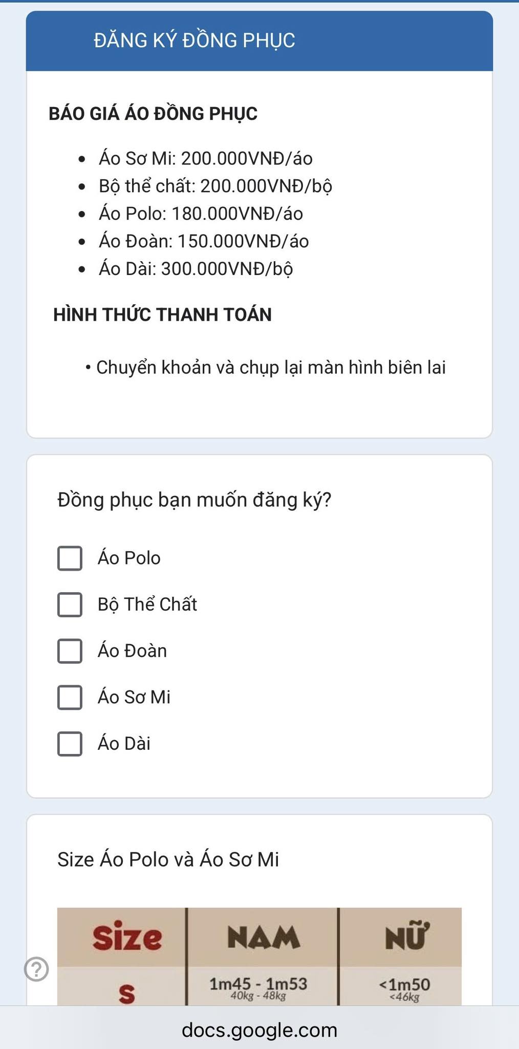 CẢNH GIÁC CHIÊU TRÒ LỪA ĐẢO MUA ĐỒNG PHỤC SINH VIÊN