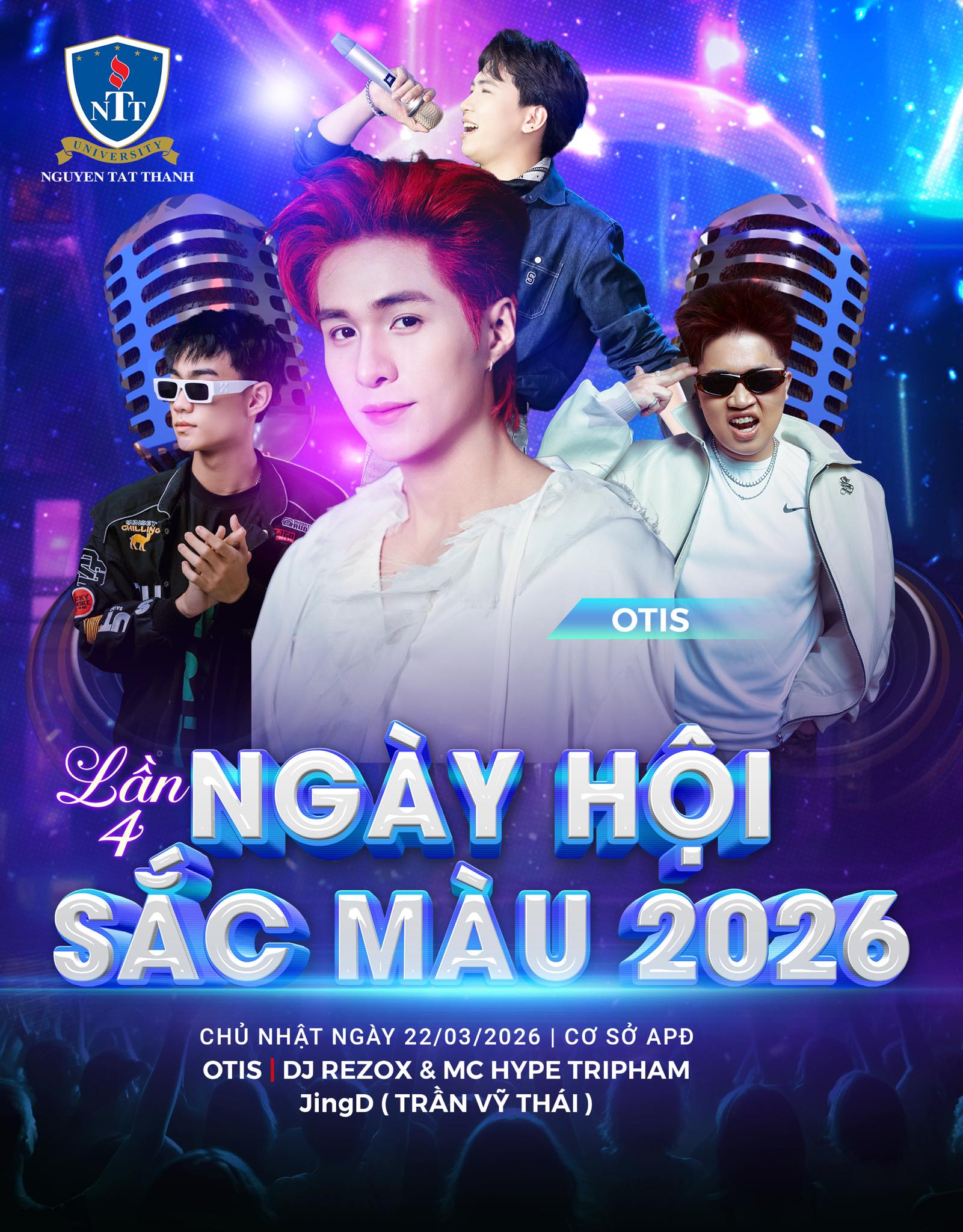 Chính Thức Lộ Diện Dàn Khách Mời Festival Of Colors NTTU Lần 3 & 4 Năm 2026