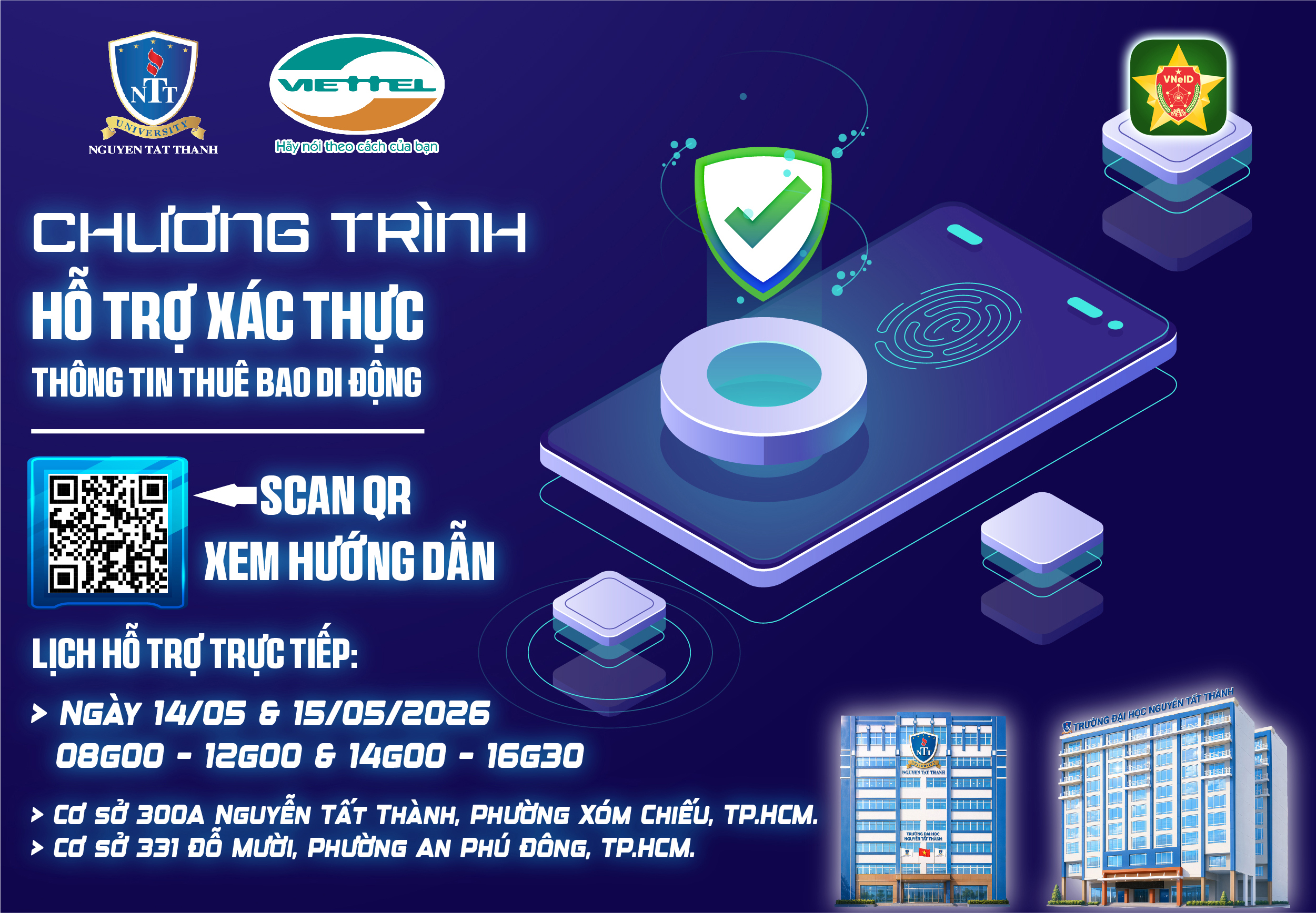 Chương trình hỗ trợ xác thực thông tin thuê bao di động cho sinh viên và cán bộ nhân viên