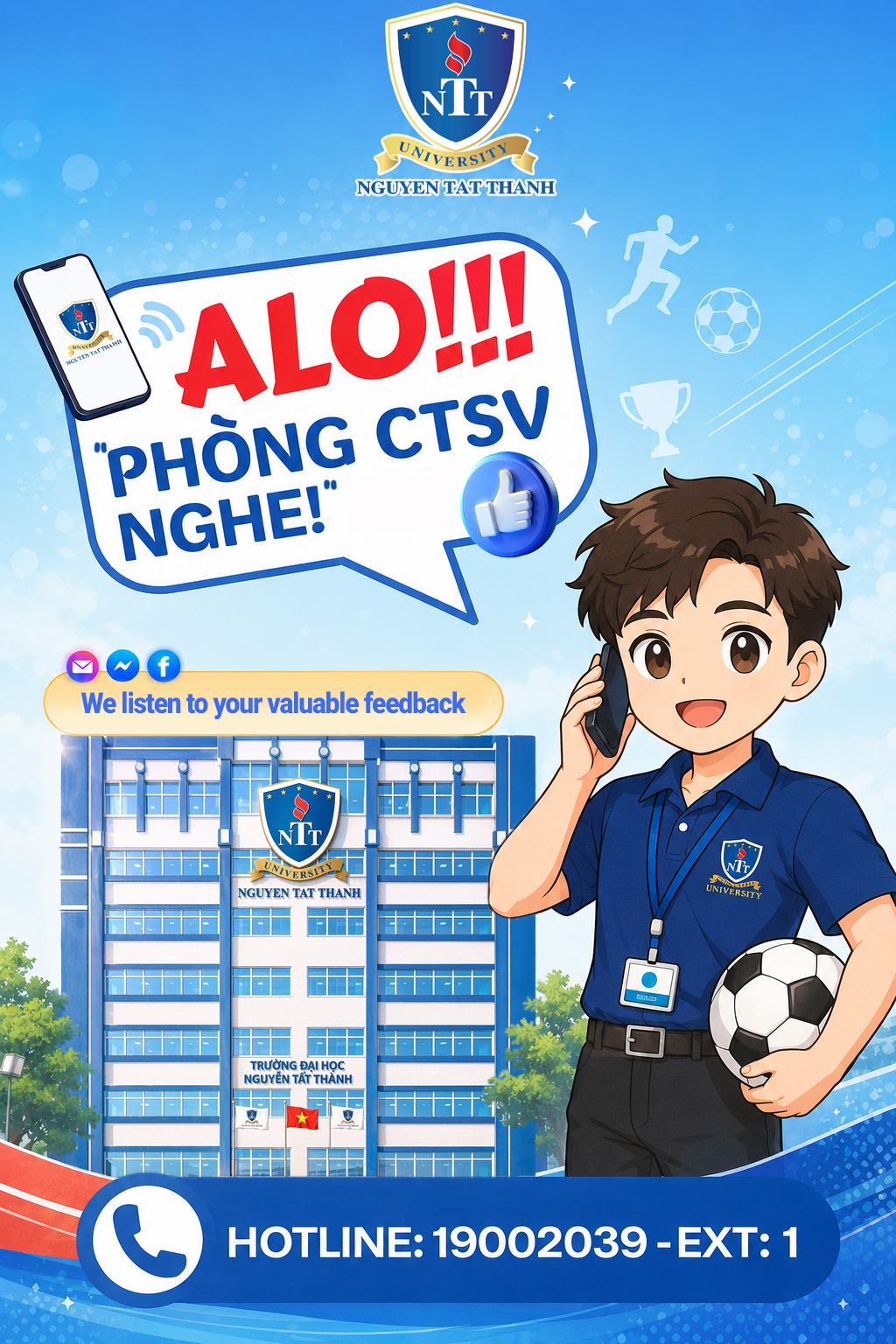 Alo! Phòng Công tác sinh viên nghe - Tháng 7 2026