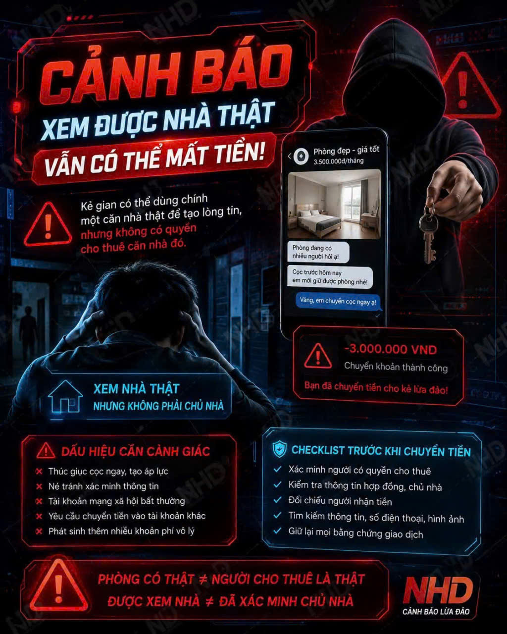 NTTU Cảnh Báo Lừa Đảo Thuê nhà Trọ: Xem Được Nhà Thật Vẫn Có Thể Mất Tiền!