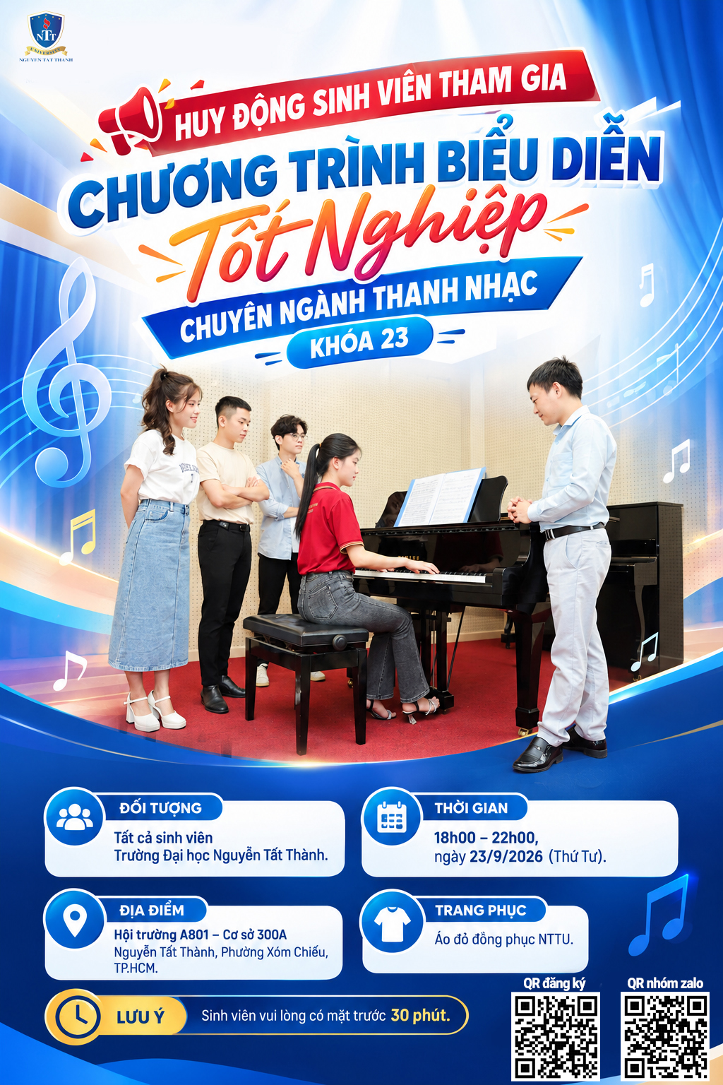 Đêm Nhạc Đặc Biệt: Chương Trình Biểu Diễn Tốt Nghiệp Chuyên Ngành Thanh Nhạc Khóa 23